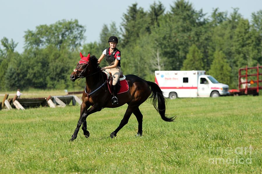 Eventing Fun Photograph by Janice Byer