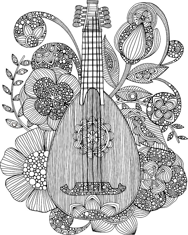 Ever Mandolin Drawing by MGL Meiklejohn Graphics Licensing
