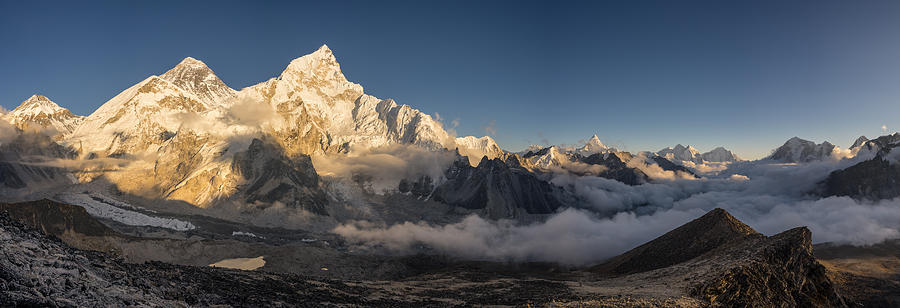 Everest mountain view from Kalapattar view point Photograph by Punnawit Suwuttananun