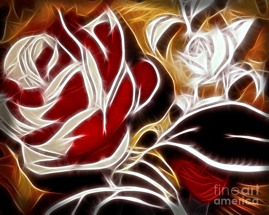Rose Digital Art - Everlasting Rose by Lutz Baar
