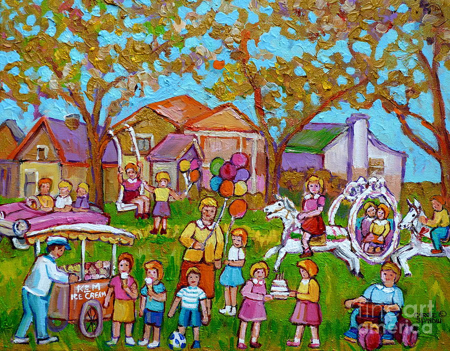 Every Child's Perfect Garden Party Painting by Carole Spandau - Fine ...