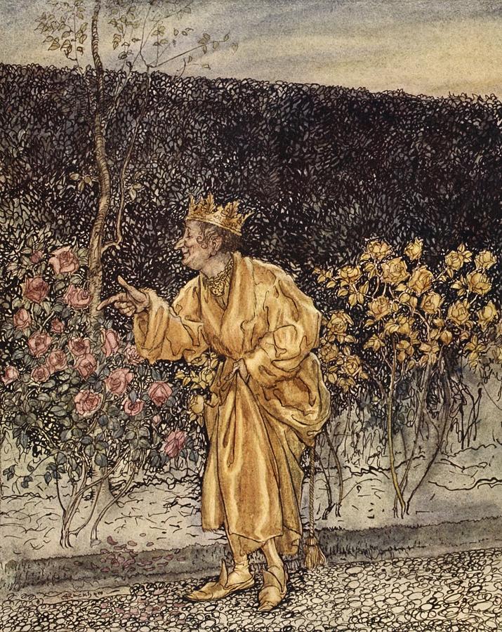Every Flower Changed To Gold Drawing by Arthur Rackham