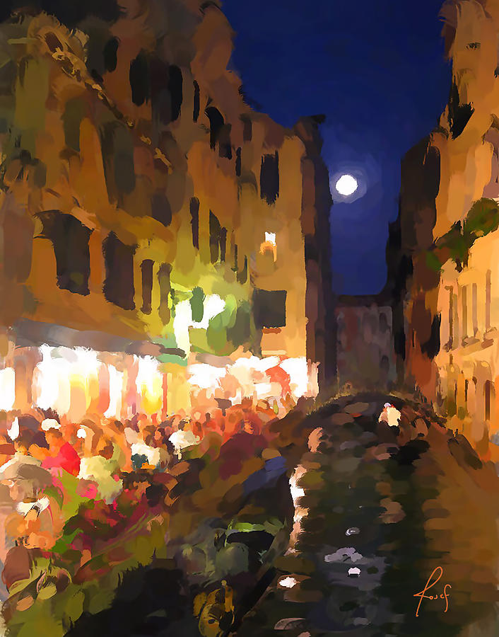 Every Night in Venice Painting by Josef Kelly