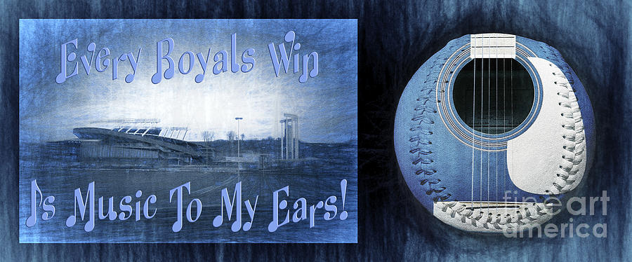 Every Royals Win Is Music To My Ears Mixed Media by Andee Design