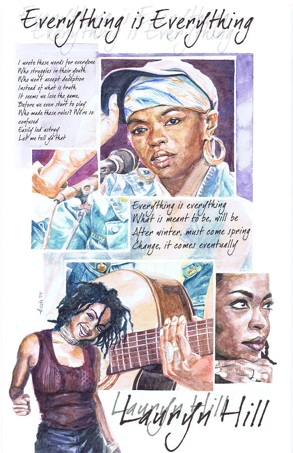 Lauryn Hill Painting - Everything is Everything by Adrienne Norris