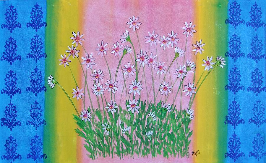 Everythings Comming Up Daisies Painting by Cindy Micklos