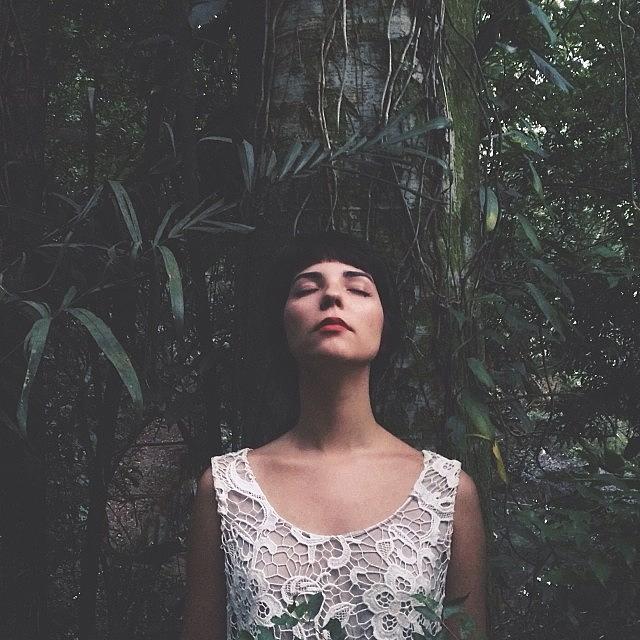 Portrait Photograph - Everythings Gone Green #vscocam by Fabs Grassi