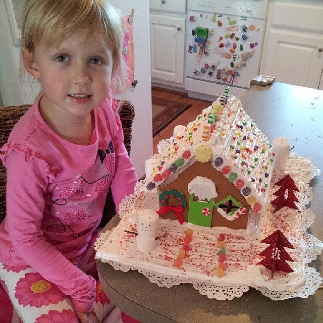 Christmas Photograph - Evey And Mommy Finished The Gingerbread by Chris Morgan