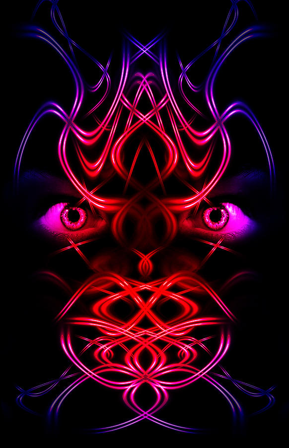 Evil eyes Digital Art by Nathan Wright