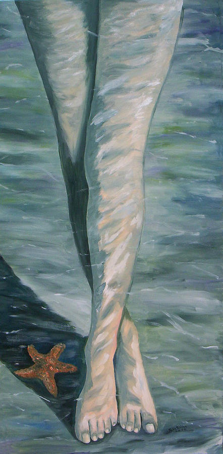 Evolution of a Mermaid Painting by Julie Brugh Riffey