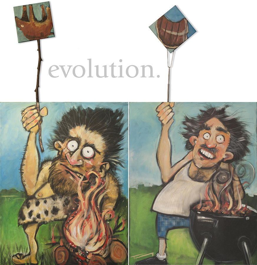 Evolution the Poster Painting by Tim Nyberg Evolution the Poster Painting by Tim Nyberg