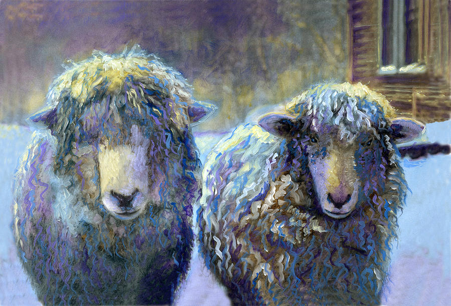 Ewe and Me 2 Painting by Cindy McIntyre