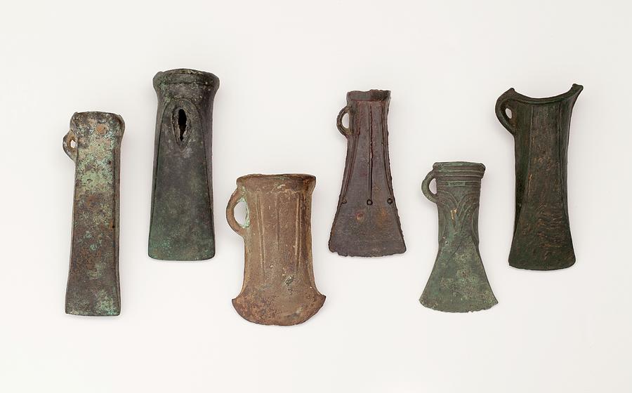 Examples Of Late Bronze Age Socketed Axes Photograph by Paul D Stewart
