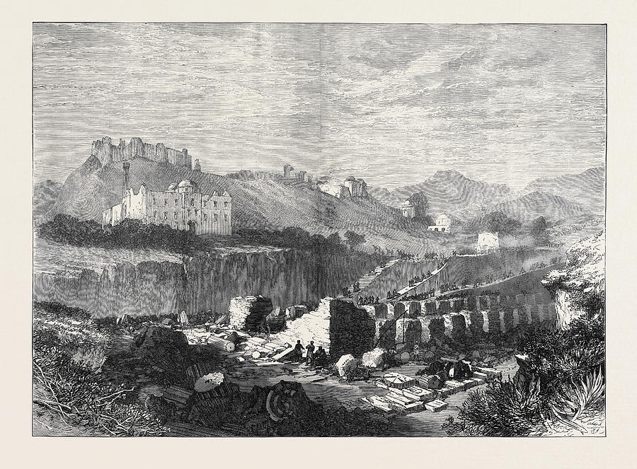 Excavations At Ephesus On The Site Of The Temple Of Diana Drawing by ...