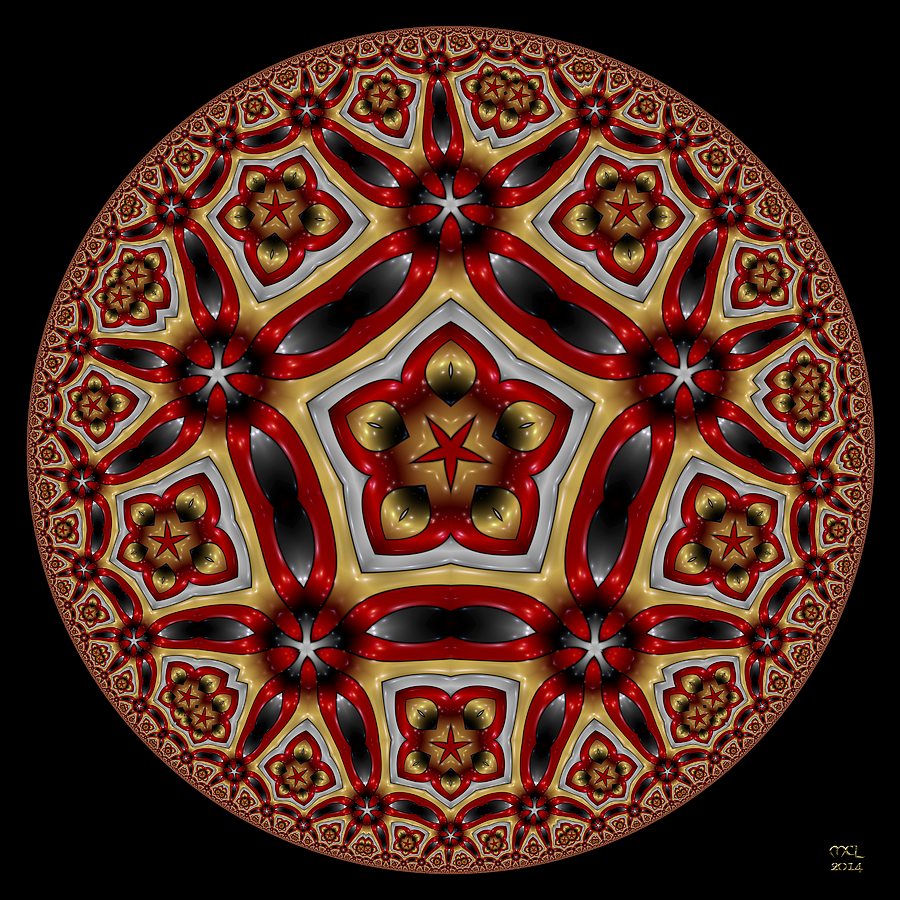 Excelsior - Hyperbolic Disk Digital Art by Manny Lorenzo