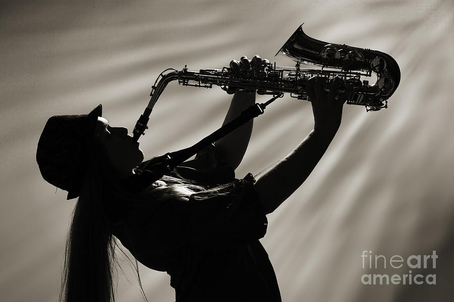 Excited Saxophone Photograph by M K Miller