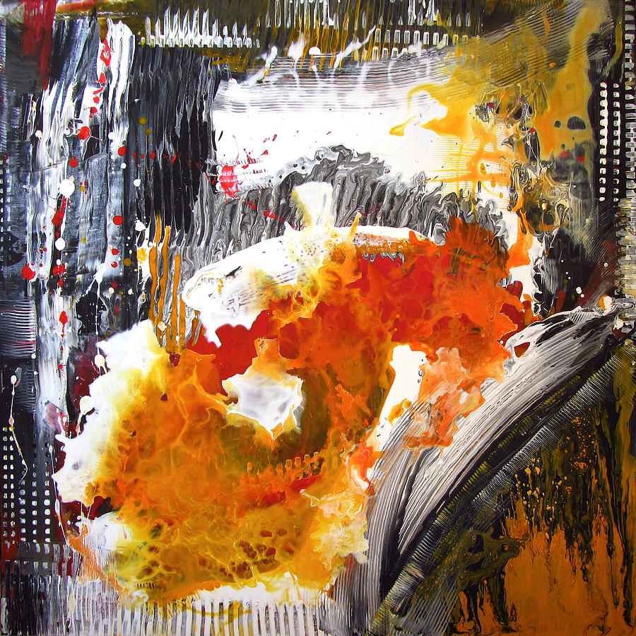 Abstract Painting - Excitement4 by Liudmyla Rozumna