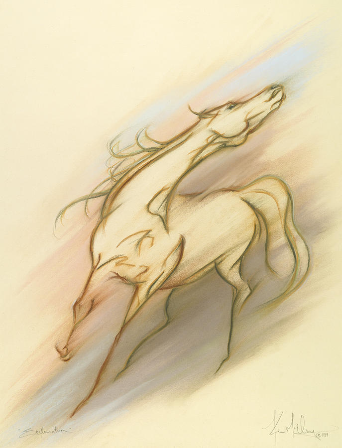 Free Spirit Horse Pastel - Exclamation by Kim McElroy Free Spirit Horse Pastel - Exclamation by Kim McElroy