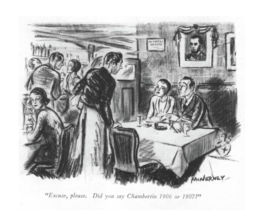 Chambertin 1906 Or 1907 Drawing by E McNerney