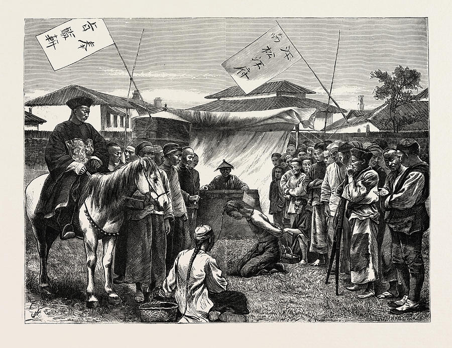 Execution Of A Chinese Criminal Drawing by English School - Fine Art ...