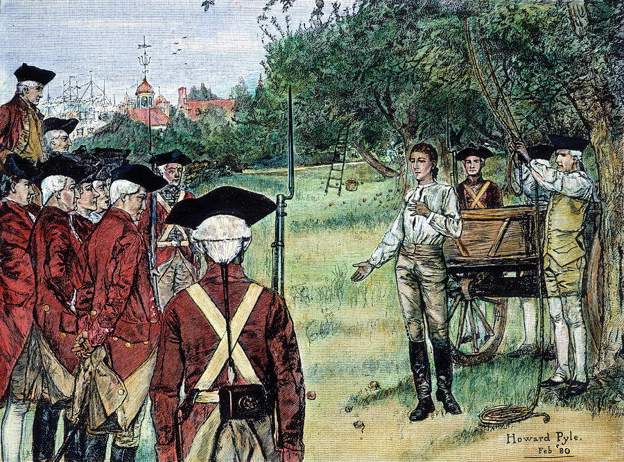 Execution Of Nathan Hale Drawing by Granger Fine Art America