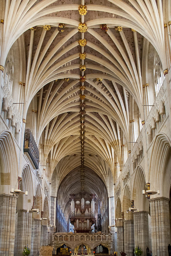 Exeter Cathedral and organ Photograph by Jenny Setchell