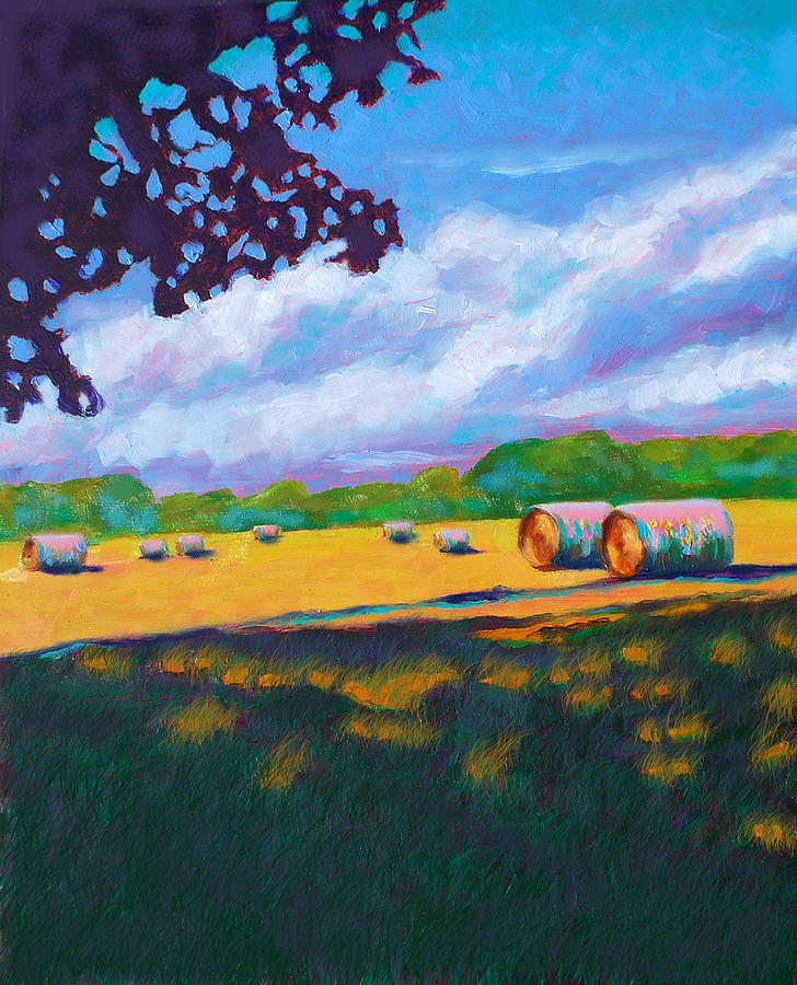 Exeter Hay Bales Painting