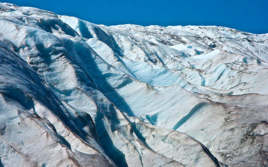 Exit Glacier Crevasses in Kenai Fjords  National Park near Seward, Alaska Photograph by Ruth Hager