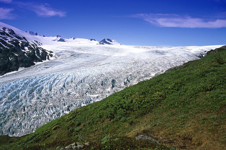 Exit Glacier Part Of Harding Ice Field Photograph by Jeff Schultz ...