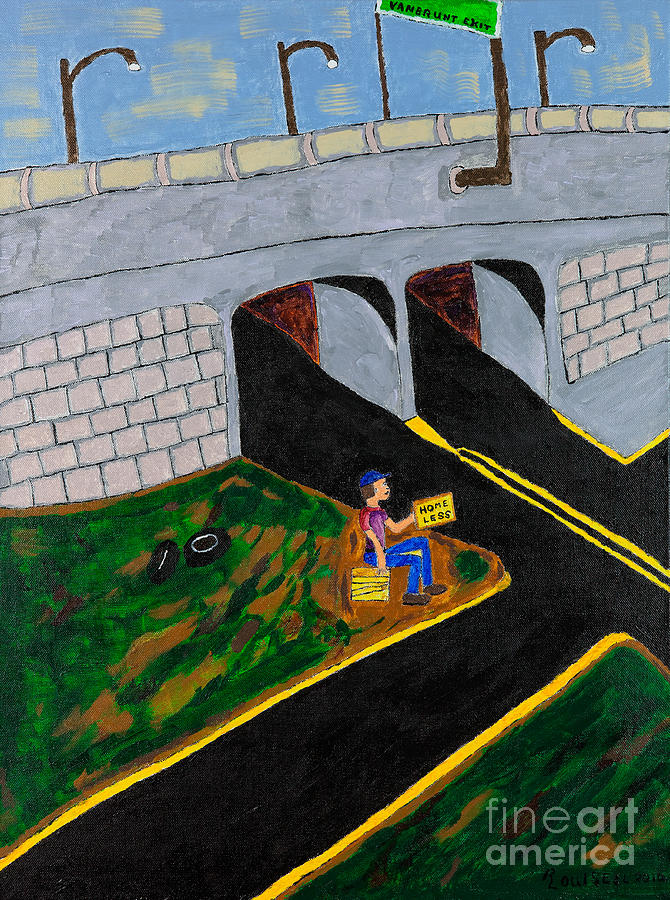 Bridge Painting - Exit  by Robyn Louisell