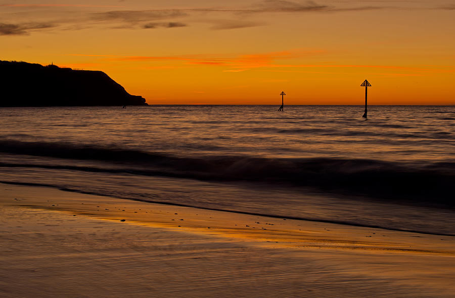 Exmouth sunrise - Devon Photograph by Pete Hemington