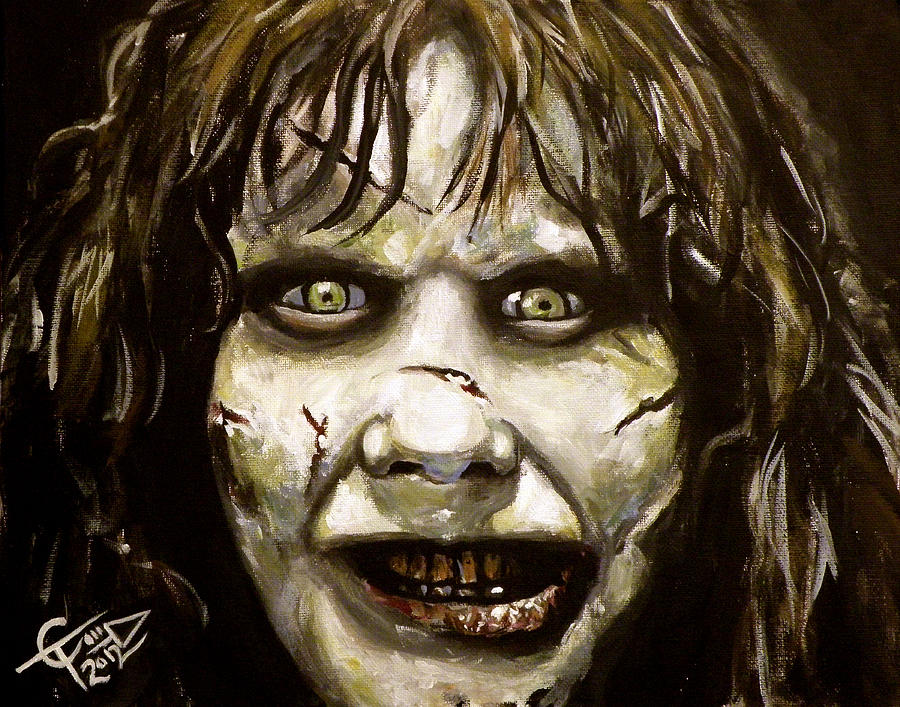 Linda Blair Painting - Exorcist by Tom Carlton