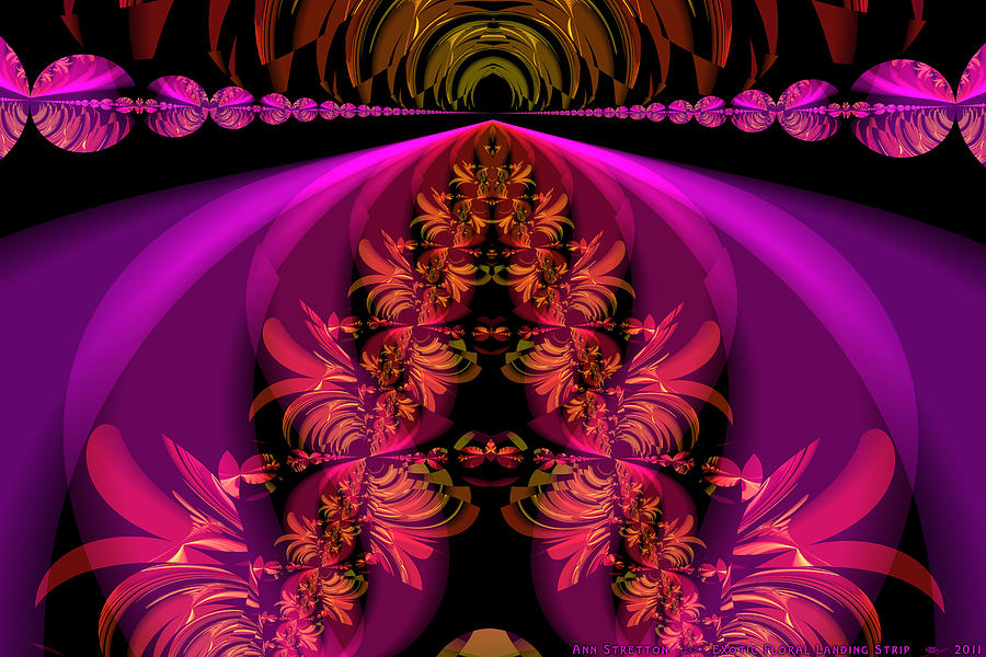 Exotic Floral Landing Strip by Ann Stretton Exotic Floral Landing Strip by Ann Stretton