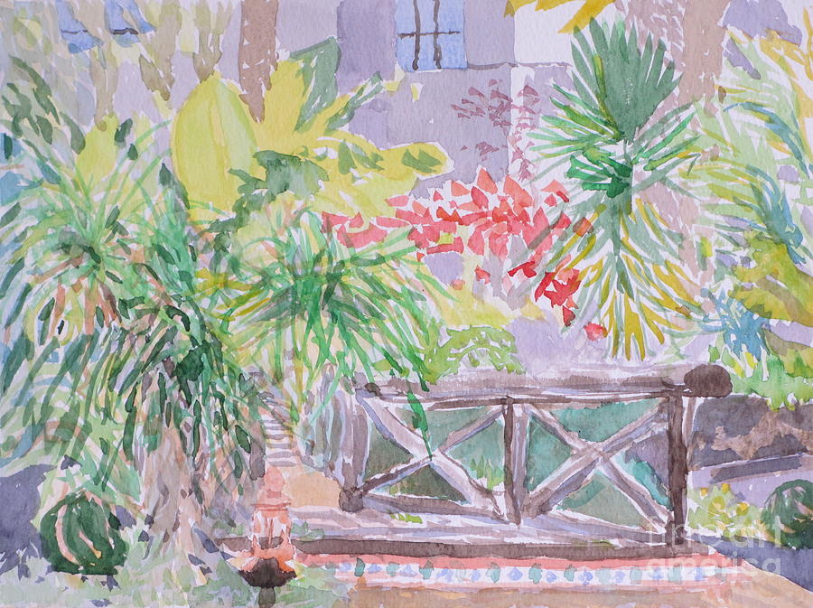 Exotic Garden Painting - Exotic Garden 2 by Bernice Grundy