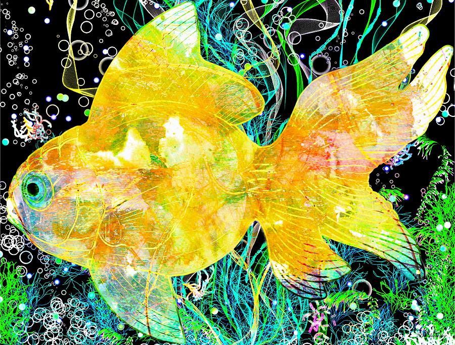 Exotic Goldfish Painting by Barbara Chichester