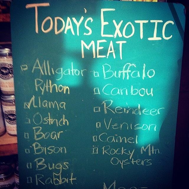Exotic Meat Month At #bcbb. Today I Had Photograph by Mims Katy