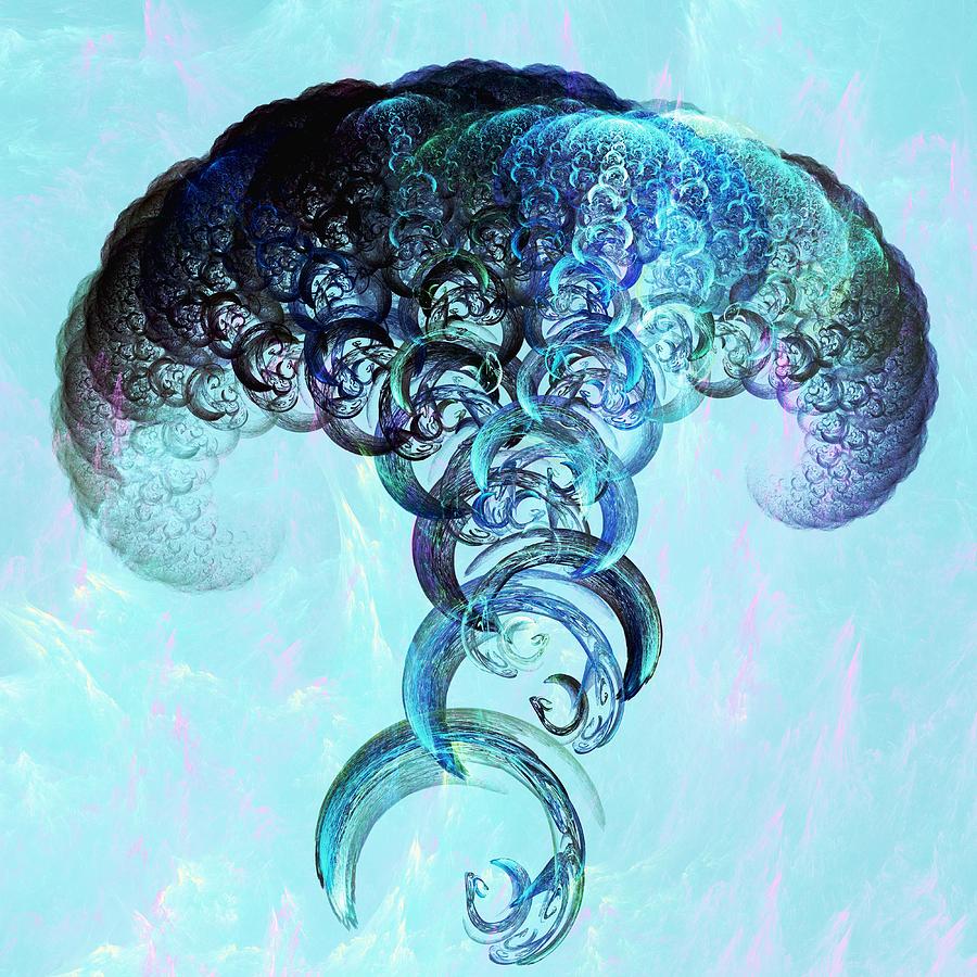 Mushroom Digital Art - Expanding by Anastasiya Malakhova