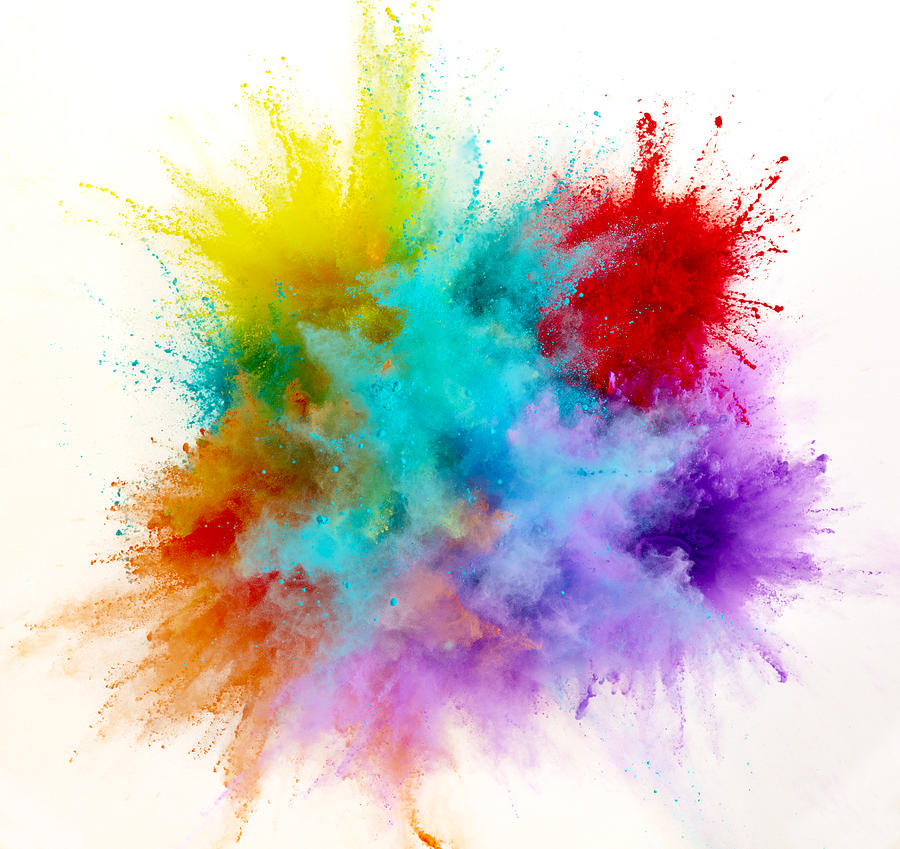 Exploding Colored Powder Photograph by Don Farrall