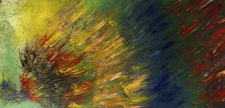 Exploding Colors Painting-SOLD Painting by Renee Anderson