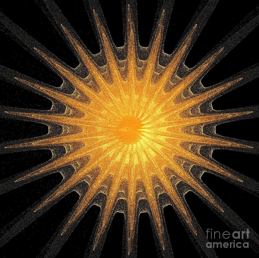 Exploding Sun Rays Digital Art by Gail Matthews