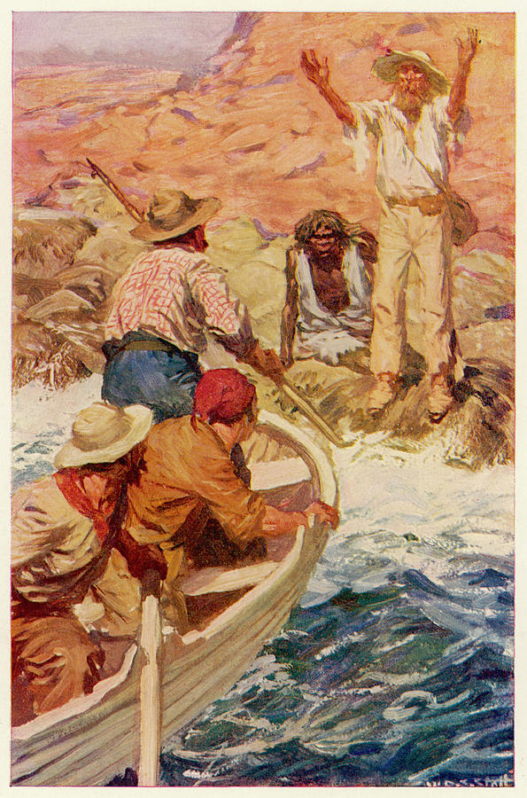 Explorers Eyre And Wylie Reach The Sea Drawing by Mary Evans Picture ...