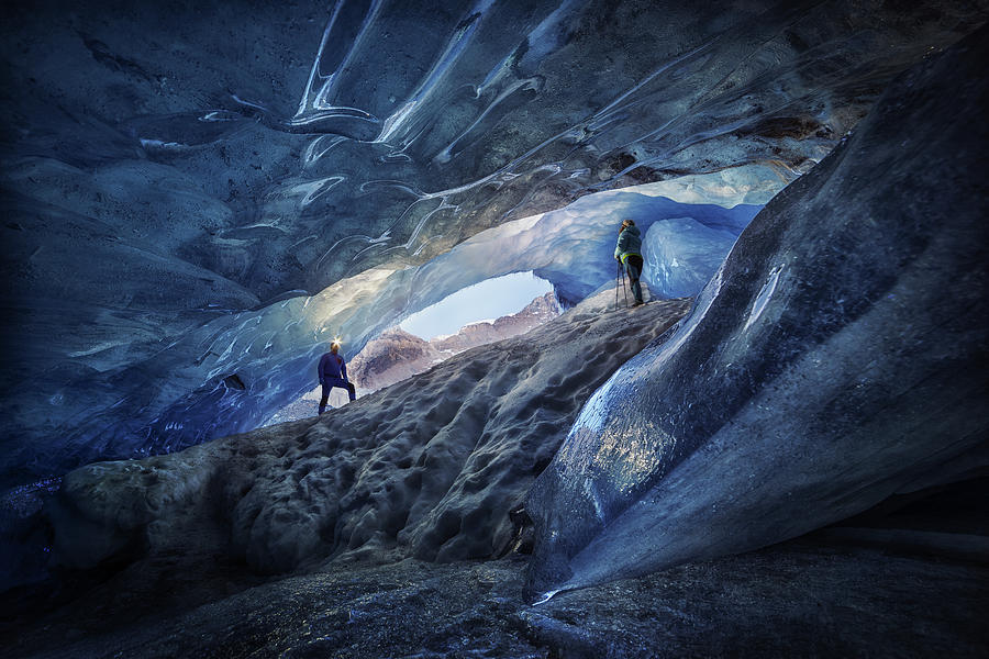Mountain Photograph - Exploring The Blue by Clara Gamito