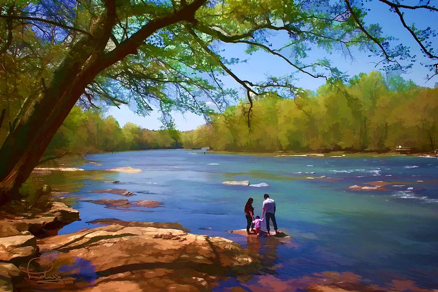 Exploring the River Digital Art by Ludwig Keck
