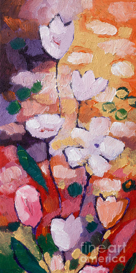 Expressionist Flowers Painting by Lutz Baar