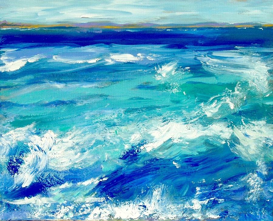 Expressive Sea Painting by JC Strong