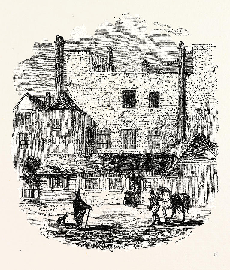 Exterior Beauchamp Tower From The Parade, C 1845 Drawing by Litz ...