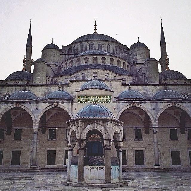 Exterior Of The Blue Mosque Taken This Photograph by Will Banks