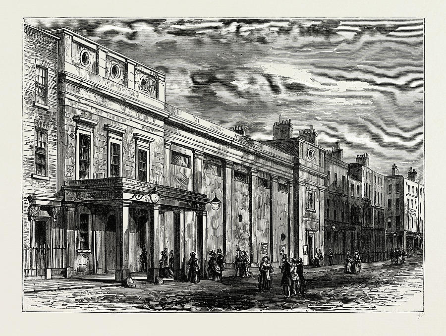 Exterior Of The Tottenham Street Theatre Drawing by Litz Collection ...