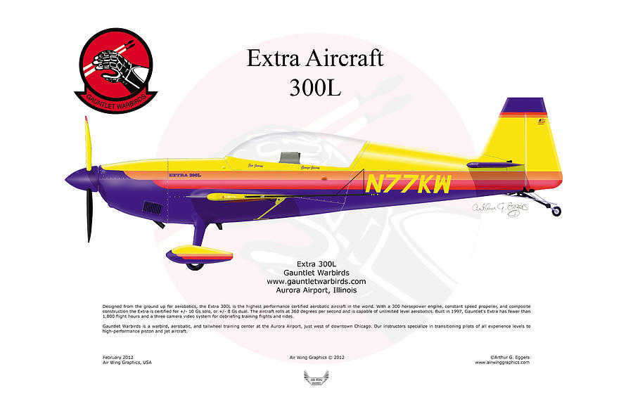 Extra Aircraft 300L Digital Art by Arthur Eggers