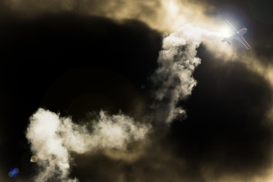 Airplane Photograph - Extra Cloud II by Paul Job